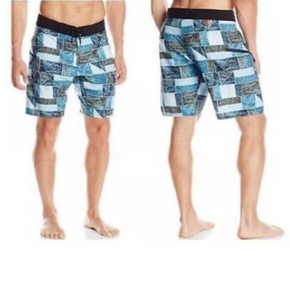 HippyTree Surf & Stone Swim Trunk Board Shorts 38 - Picture 1 of 8